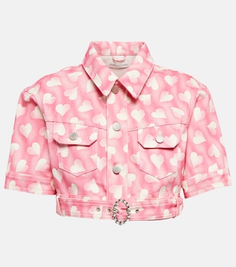 Bedruckte Cropped-Bomberjacke | Alessandra Rich