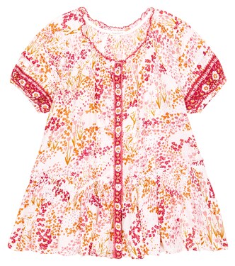 Amelie embroidered floral cotton dress | Poupette St Barth Kids