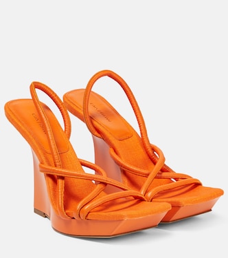 Rosie 39 leather wedges | Gia Borghini