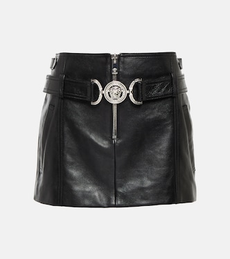 Minifalda de piel Medusa 95 | Versace