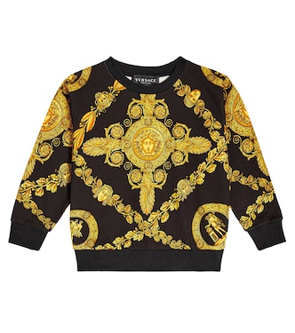 Barocco cotton sweatshirt | Versace Kids