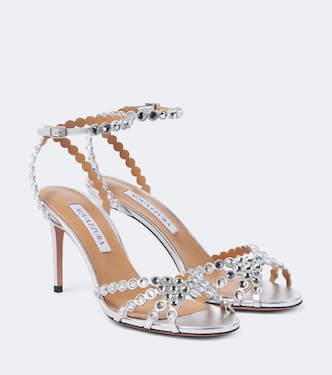 Sandales Tequila 85 en cuir à ornements | Aquazzura