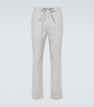 Oscar linen and cotton straight pants | Frescobol Carioca