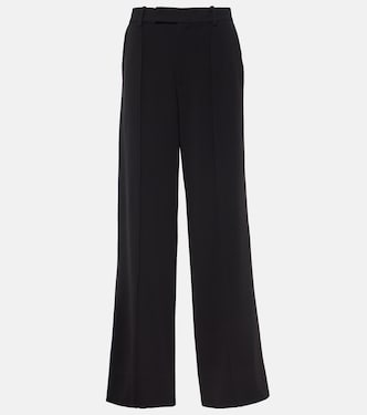 Pantalon droit Weyes à taille haute en crêpe  | Proenza Schouler