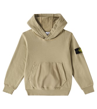Cotton jersey hoodie | Stone Island Junior