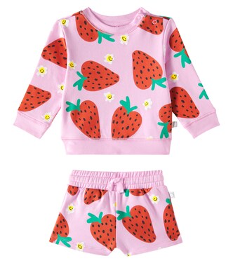 Baby cotton sweatshirt and sweatshorts set | Stella McCartney Kids