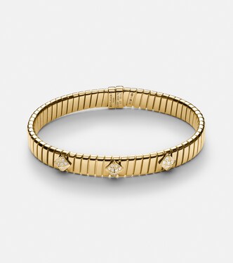 Pulsera Bvlgari Tubogas de oro de 18 ct con diamantes | Bvlgari