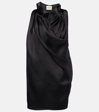 Meegan draped silk top | Khaite