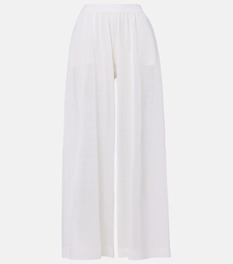 Linen and silk wide-leg pants | Alaïa