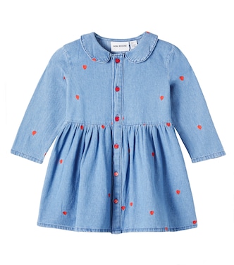 Embroidered denim shirt dress | Mini Rodini