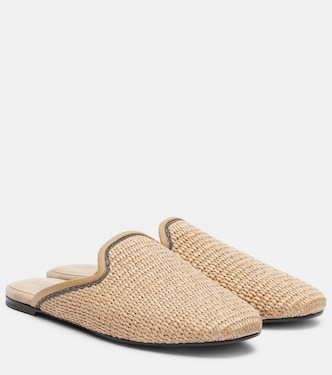 Monili raffia mules | Brunello Cucinelli