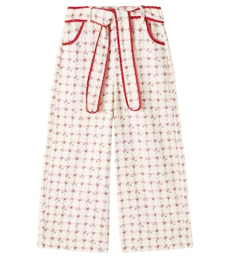 Lissy floral cotton straight pants | Bebe Organic