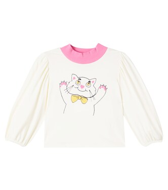 Printed cotton-blend sweatshirt | Mini Rodini