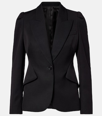 Single-breasted wool jacket | McQueen