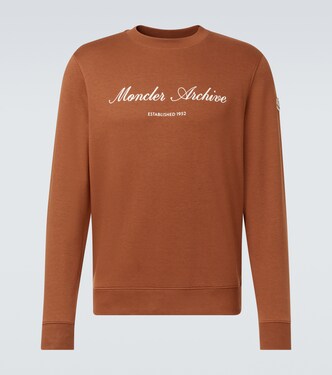 Archivio logo cotton-blend sweatshirt | Moncler