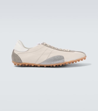 Sprinters suede-trimmed leather sneakers | Maison Margiela