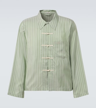 Sylvan striped silk shirt | Bode