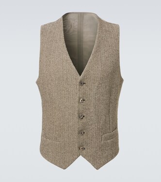 Cotton and wool-blend vest | Giorgio Armani