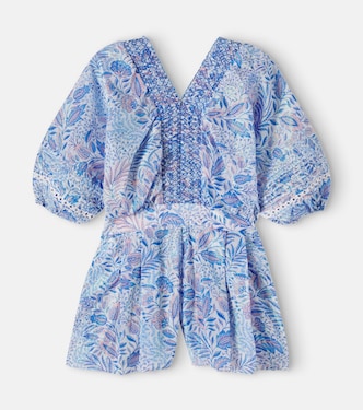 Chantal floral cotton-blend playsuit | Poupette St Barth Kids