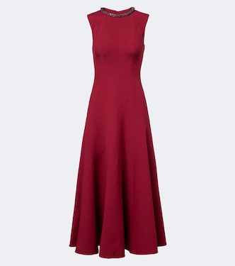 Embellished wool and silk midi dress | Roland Mouret