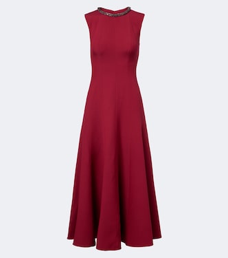 Verziertes Midikleid aus Wolle und Seide | Roland Mouret