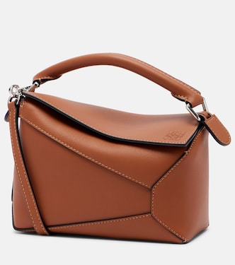 Puzzle Edge Mini leather tote bag | Loewe