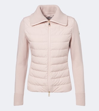 Down-paneled virgin wool cardigan | Moncler