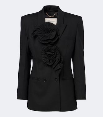 Floral-appliqué blazer | Blumarine