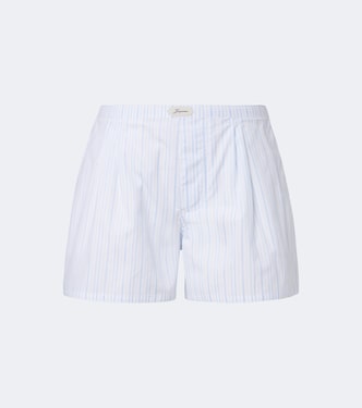 Amelo striped cotton poplin shorts | Jacquemus