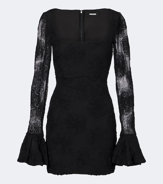 Embroidered floral mesh minidress | Rotate