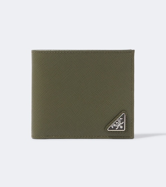 Cartera bifold de piel Saffiano | Prada