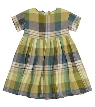 Checked linen dress | Il Gufo