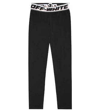 Logo tape leggings | Off-White Kids