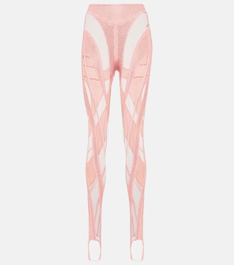 Leggings aus Jersey und Mesh | Mugler