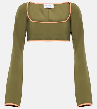 Cropped-Top aus Jersey | The Attico