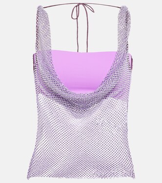 Verziertes Top aus Mesh | Giuseppe di Morabito