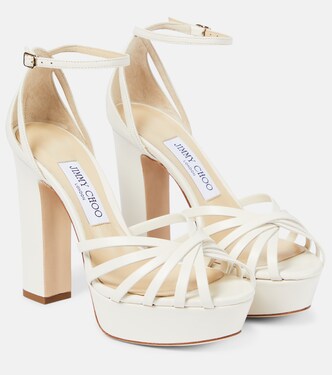 Isra leather platform sandals | Jimmy Choo
