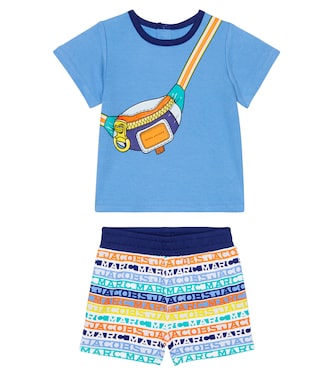 Baby cotton T-shirt and shorts set | Marc Jacobs Kids