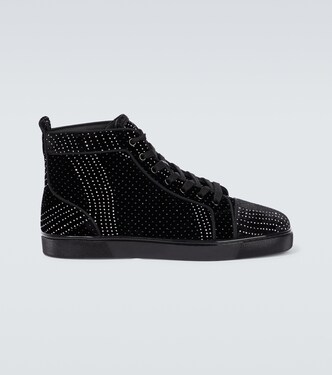 Verzierte High-Top Sneakers Louis aus Veloursleder | Christian Louboutin