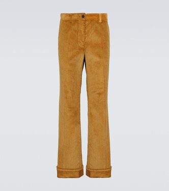 Corduroy flared pants | Miu Miu