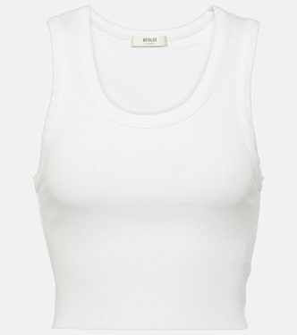 Cropped-Top aus Rippstrick | Agolde