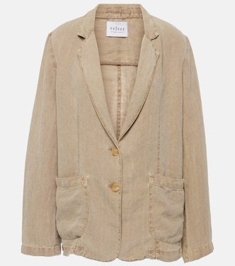 Lenny linen blazer | Velvet