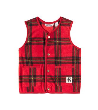 Checked fleece vest | Mini Rodini