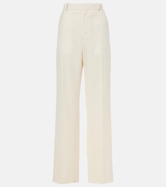 Pantalon à taille basse en laine | Wardrobe.NYC
