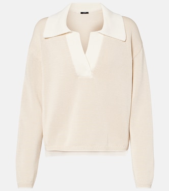 Striped cotton polo sweater | Joseph