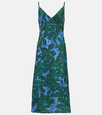 Robe imprimée en soie | Dries Van Noten