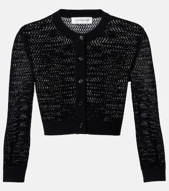 Pointelle cropped cardigan | Victoria Beckham
