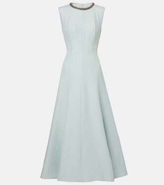Embellished wool and silk midi dress | Roland Mouret