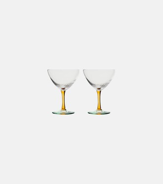 Set of 2 glass cocktail glasses | NasonMoretti