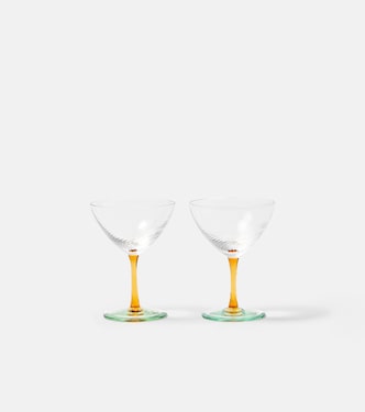 Set of 2 glass cocktail glasses | NasonMoretti